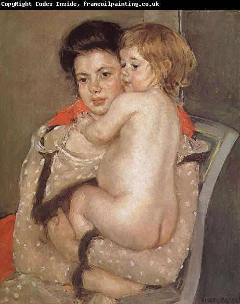 Mary Cassatt The girl holding the baby